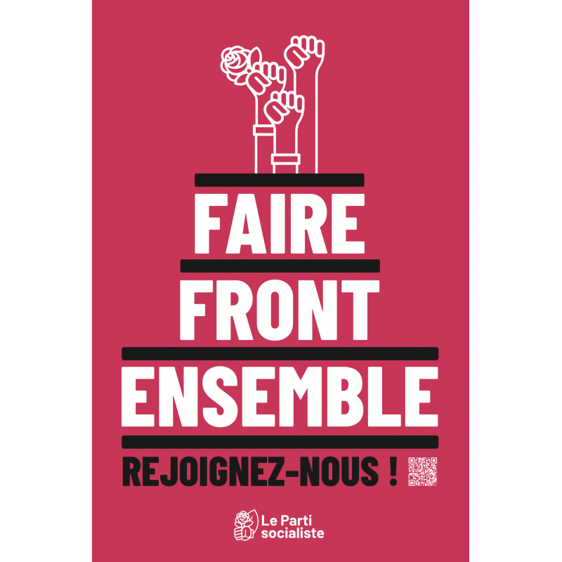 Lot de 100 Affiches - Faire Front Ensemble - roses 400x600 mm